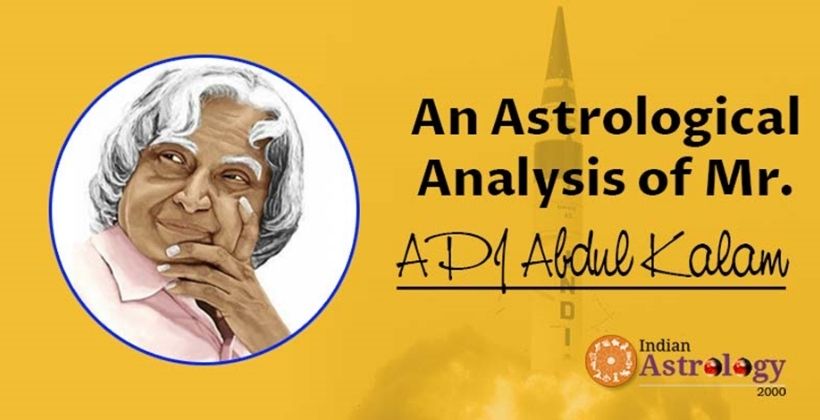 An Astrological Analysis of Mr. APJ Abdul Kalam