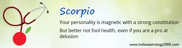 Scorpio Health Horoscope